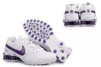 chaussures nike shox promos oz femmes blance violet,shox oz promos